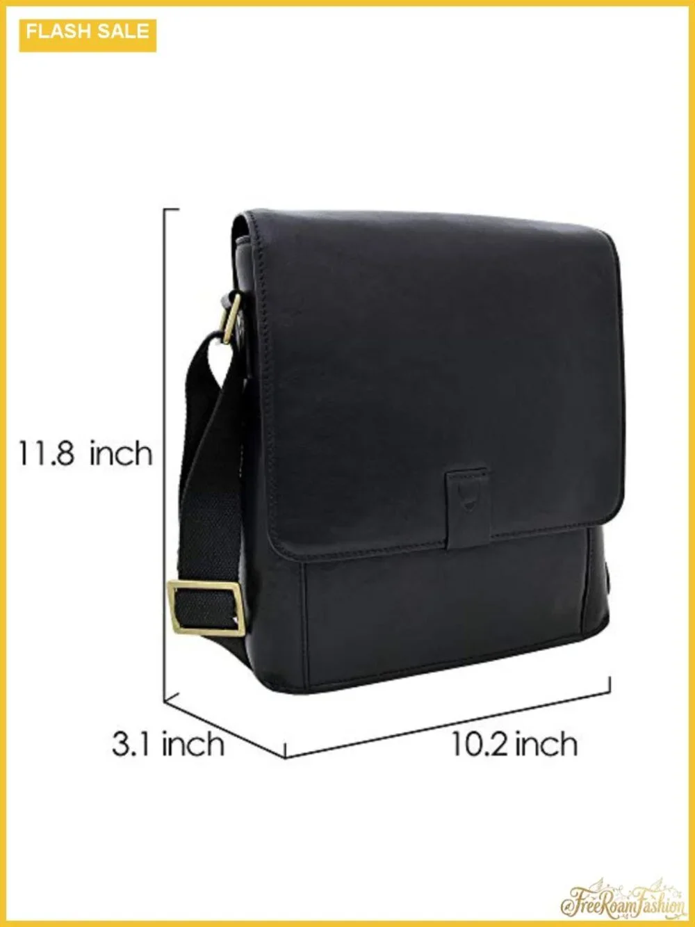 Genuine Leather Medium Crossbody Messenger Shoulder Bag Fits iPad